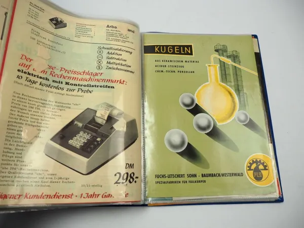 Posten Prospekte ca. 60 Stück 1930 - 1960 Werkzeug Technik Steingut Öfen usw.