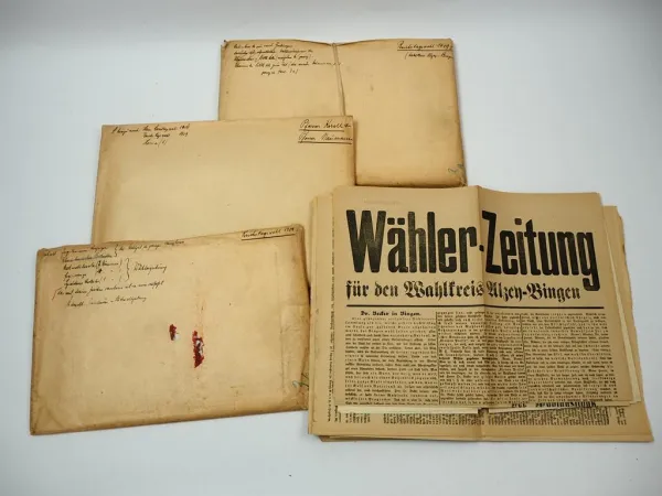 Posten Zeitungen Reichstagswahl Hessischen Landtagswahl 1909 Alzey Bingen