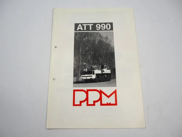 Potain Poclain PPM ATT 990 Mobilkran Autokran Prospekt 1994