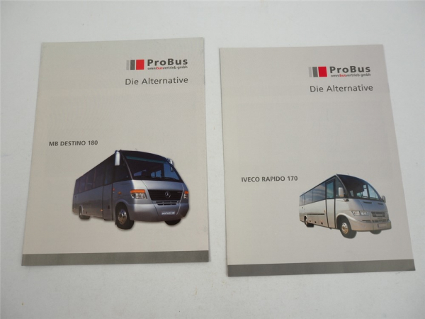 ProBus Kleinbus auf Iveco und Mercedes Benz Fahrgestell 2x Prospekt 2006