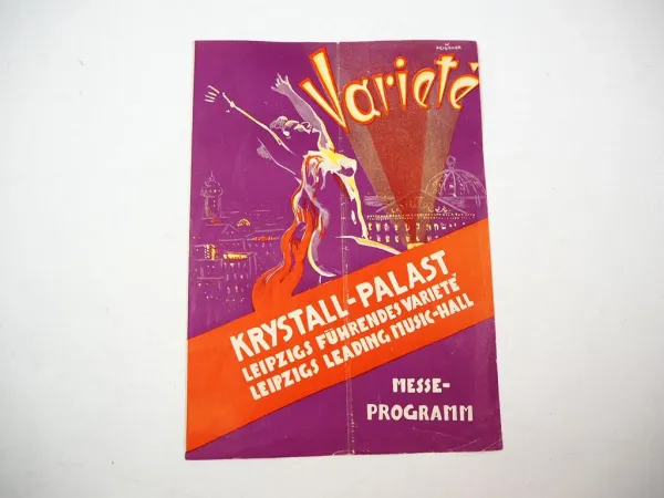Programmheft Variete Krystall Palast Leipzig 1939 Messeprogramm