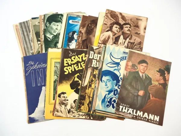 Progress Filmillustrierte Konvolut ca. 100 Stück Kinoprogramm 1950er Jahre