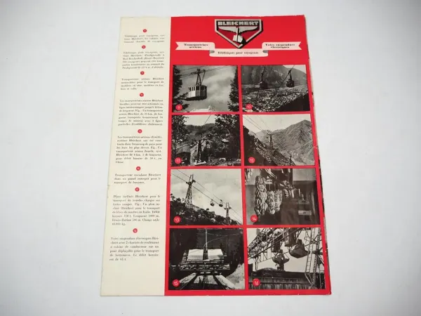 Prospekt Adolf Bleichert Transportanlagen Leipzig 1930er Jahre unvollständig