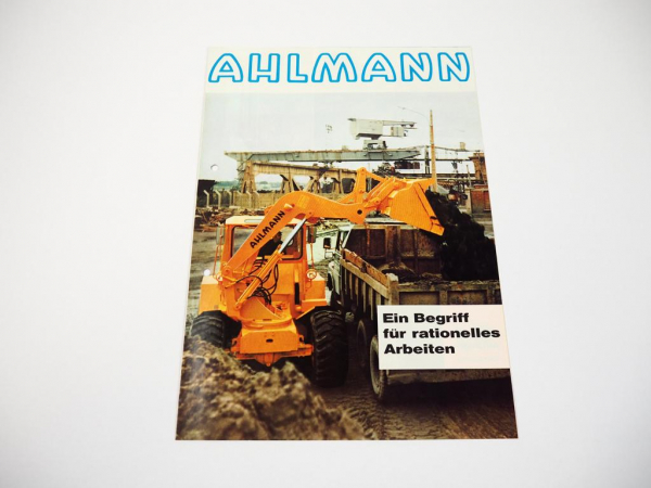 Prospekt Ahlmann Produktprogramm 1981