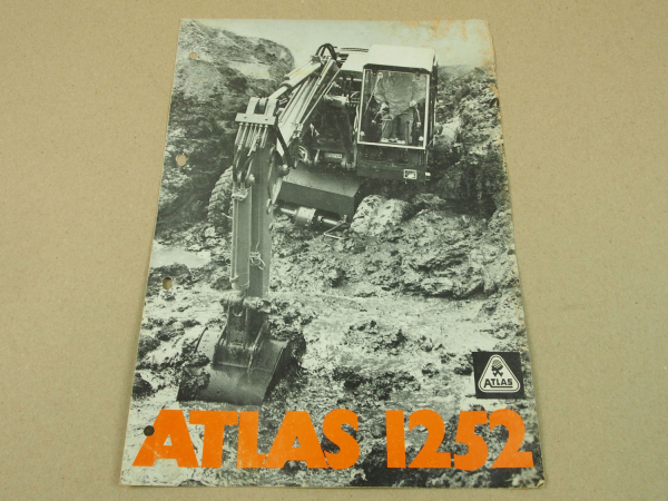 Prospekt Atlas AB 1252 mit technischen Angaben ca 70er Jahre