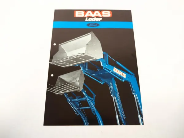 Prospekt Baas Frontlader Gr. 2 3 3S für Ford Schlepper 2000 bis 7700