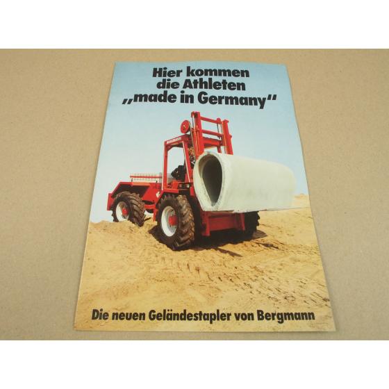 Prospekt Bergmann Geländestapler ST 30 40 50 KN 35 50 ca 1982