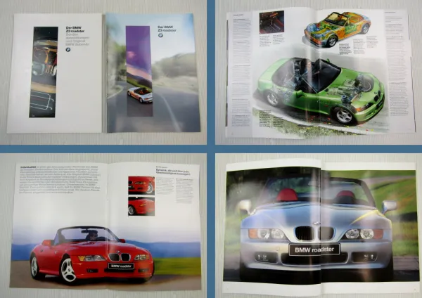 Prospekt BMW Z3 Roadster Beschreibung Technische Daten + Zubehör 1995