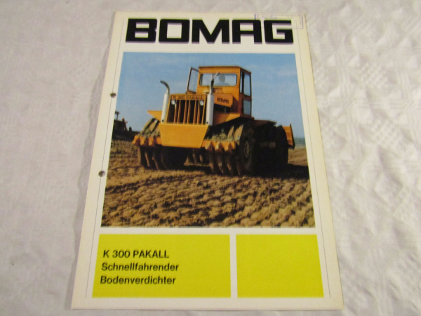 Prospekt Bomag K 300 Pakall Bodenverdichter von 1970