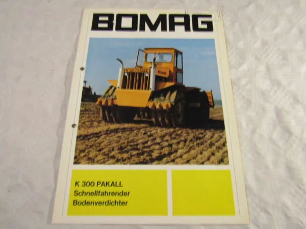 Prospekt Bomag K 300 Pakall Bodenverdichter von 1970