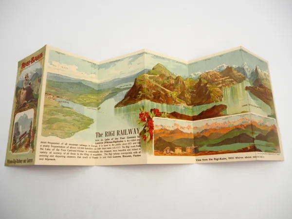 Prospekt Brochure Rigi Bahn Railway Luzern Vitznau Schweiz 1905