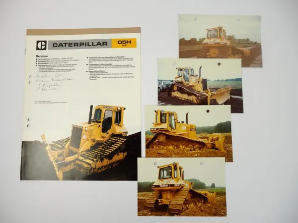 Prospekt Caterpillar D5H LGP Kettendozer 1986 + Fotos