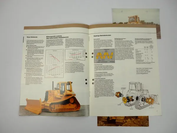 Prospekt Caterpillar D5H LGP Kettendozer 1986 + Fotos