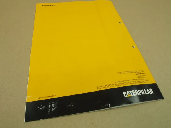 Prospekt Caterpillar Product Line 2006 Machines Engines Work Tools