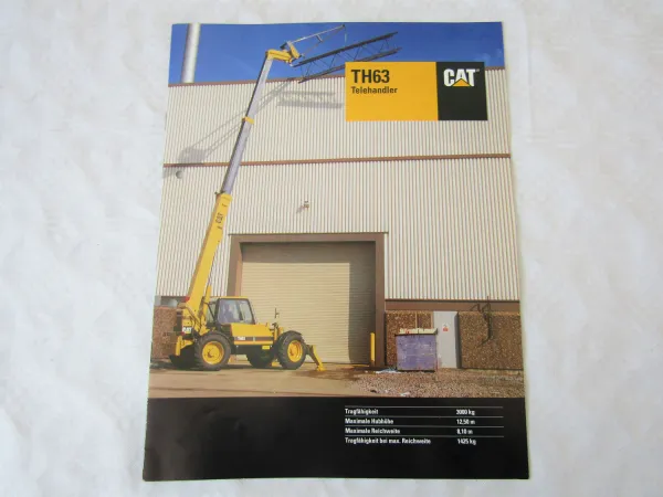 Prospekt CATerpillar TH63 Telehandler Teleskoplader von 1995