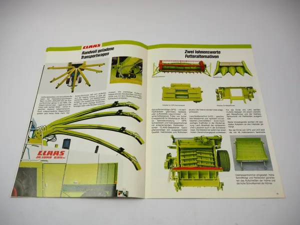 Prospekt Claas Jaguar 685 690 695 SL Mädrescher Selbstfahrer 09/1988