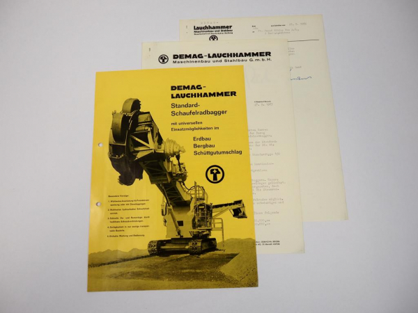 Prospekt Demag Lauchhammer Schaufelradbagger 1965