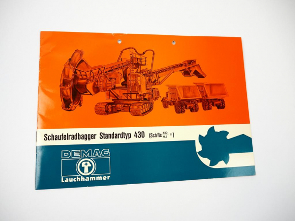 Prospekt Demag Lauchhammer Schaufelradbagger Standardtyp 430
