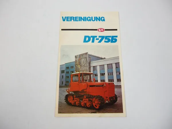 Prospekt DT-75B Kettentraktor Sowjetunion
