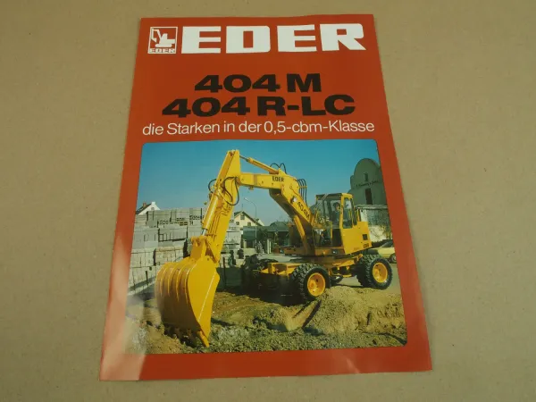 Prospekt Eder 404M 404R-LC Mobilkran wohl 80er Jahre