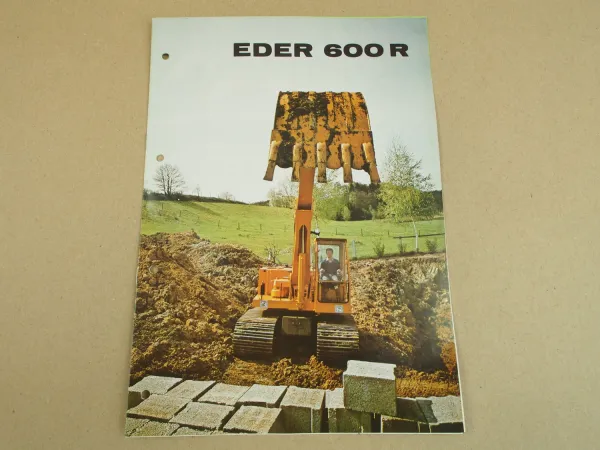 Prospekt Eder 600R Kettenbagger wohl 70er Jahre