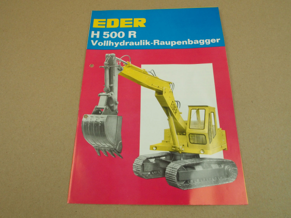 Prospekt Eder H500R Vollhydraulik Raupenbagger