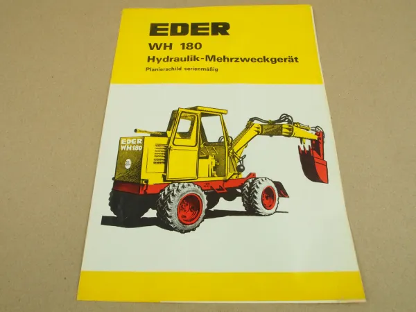 Prospekt Eder WH180 Hydraulik Mehrzweckgerät ca 1969