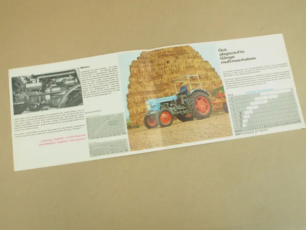 Prospekt Eicher Königtiger 74 mit 45 PS von 1973