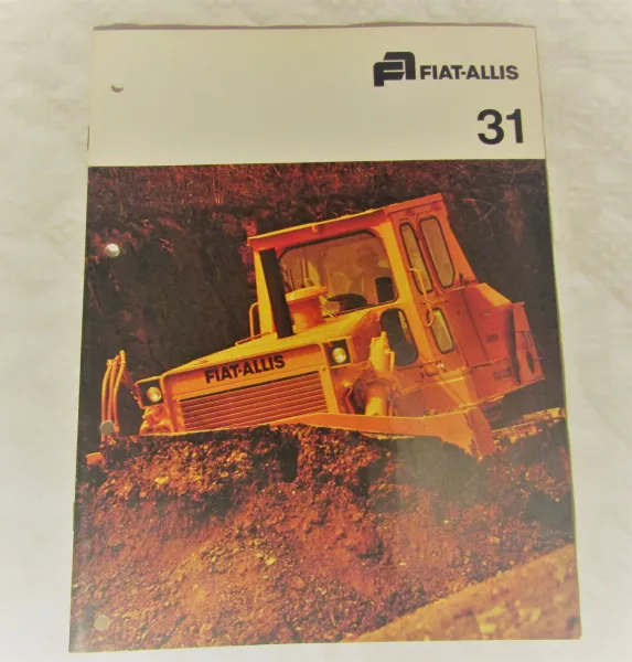 Prospekt Fiat-Allis Fiatallis 31 Raupe Dozer mit 446 PS von 1976