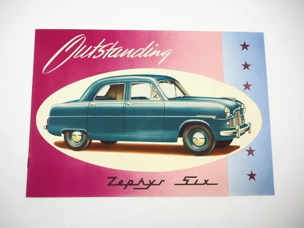 Prospekt Ford Zephir Six England 1952