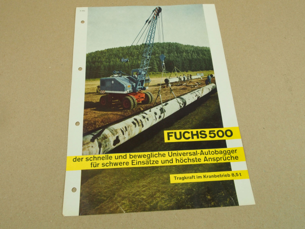 Prospekt Fuchs 500 Universal Autobagger von 1964