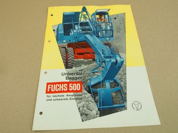 Prospekt Fuchs 500 Universal Bagger von 1963