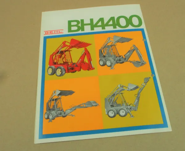 Prospekt Gehl BH4400 4400 Kompaktlader 70er Jahre