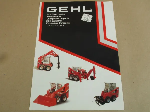 Prospekt Gehl Skid steer loader 1620 2610 3610 4610 6620 80er Jahre