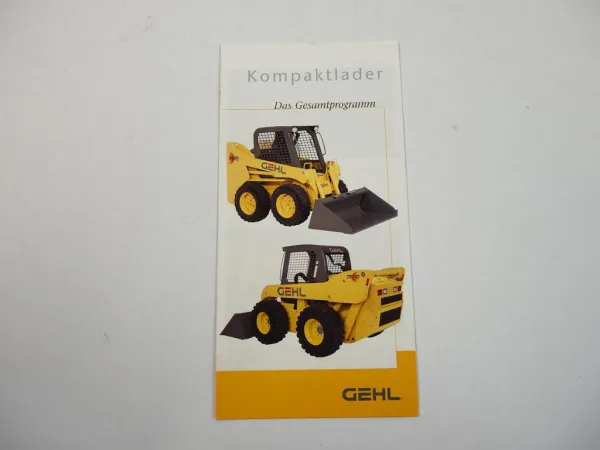 Prospekt Gehl SL1625 bis SL7800 Kompaktlader Gesamtprogramm 2002