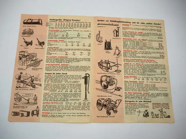 Prospekt Gustav Drescher Landmaschinenfabrik Halle Saale Landtechnik 1938