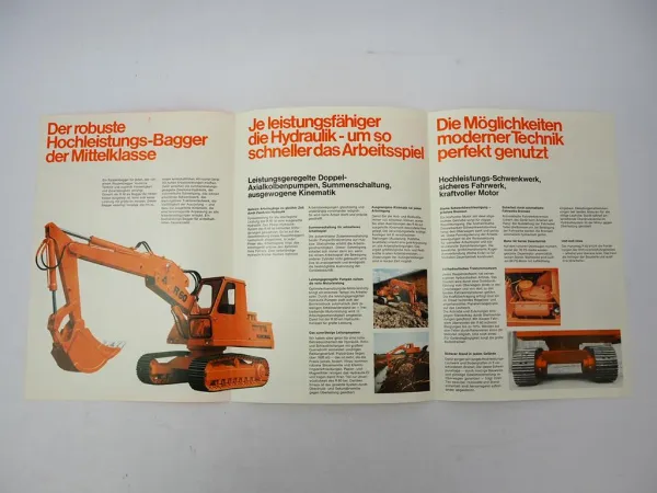Prospekt Hanomag R60 Hydraulik Raupenbagger 1970