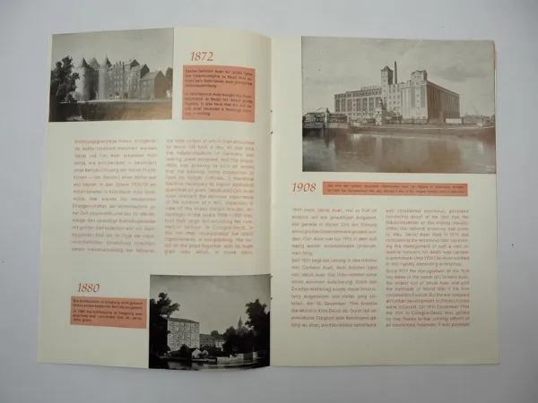 Prospekt Heinrich Auer Mühlen Werke KG Köln Deutz 1957