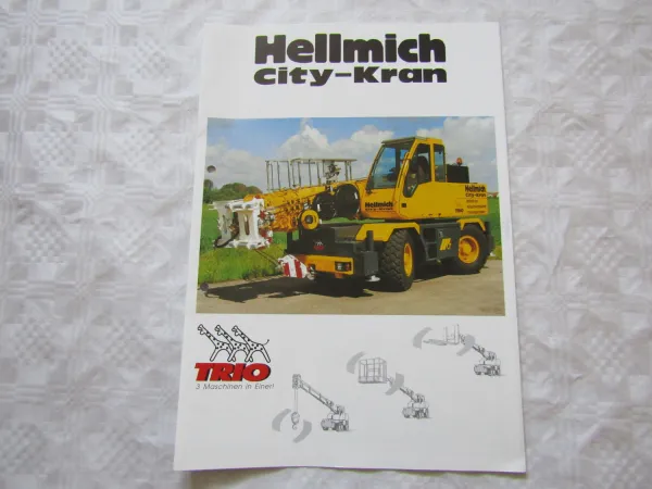 Prospekt Hellmich City-Kran Trio All-Terrain-Kran Teleskopstapler Arbeitsbühne