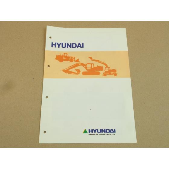 Prospekt Hyundai Robex HL HSL HB PF CF Bagger Radlader Stapler Dozer
