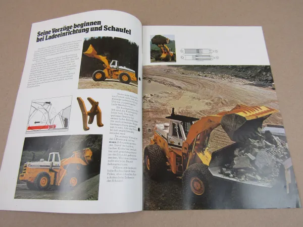 Prospekt IHC International 560 Payloader mit 421 PS Cummins Motor