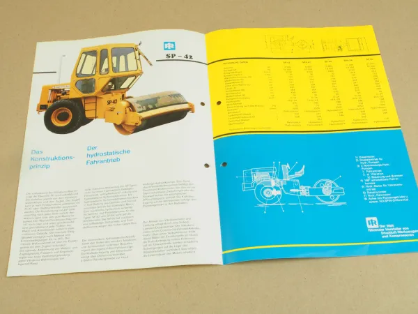 Prospekt Ingersoll-Rand SP42 SP54 SP60 Vibrations Walzenzüge