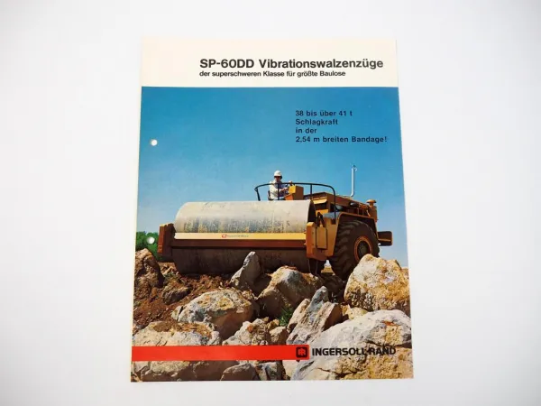 Prospekt Ingersoll Rand SP60DD Walzenzüge 1980