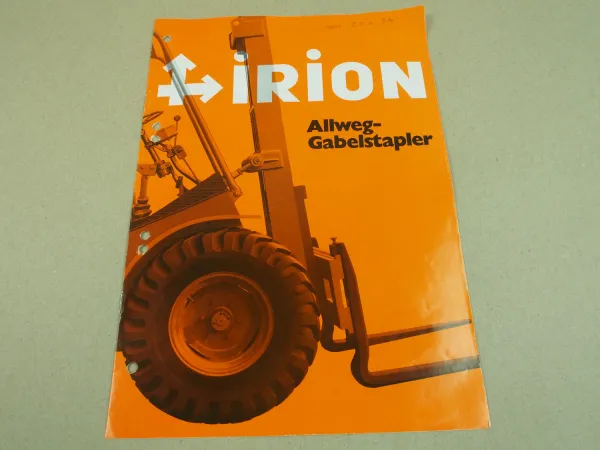 Prospekt Irion Allweg Gabelstapler DFG40SG Diesel 6/1977