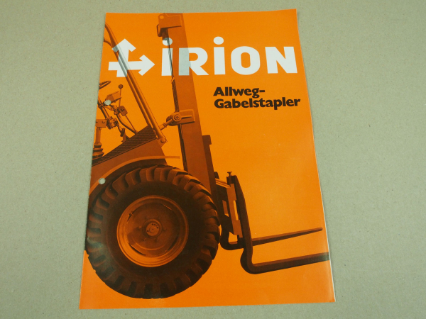 Prospekt Irion Allweg Gabelstapler DFG40SG Diesel 7/1975