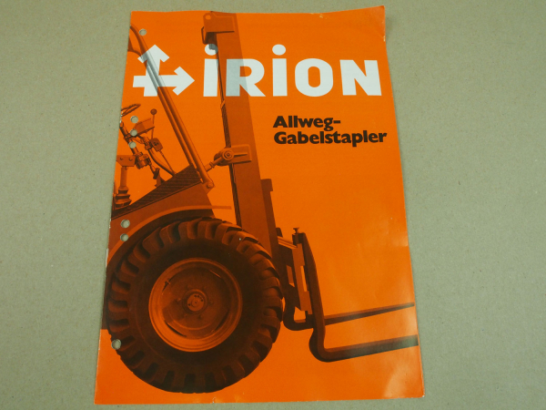 Prospekt Irion Allweg Gabelstapler DFG40SG Diesel 8/1978