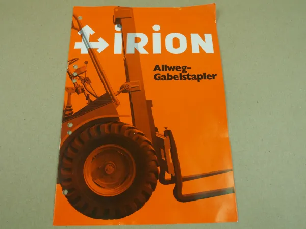 Prospekt Irion Allweg Gabelstapler DFG40SG Diesel 8/1978