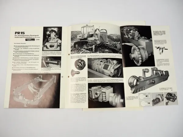 Prospekt Kaelble Gmeinder PR15 Dieselraupe 1968 + Angebot