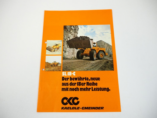 Prospekt Kaelble Gmeinder SL18-C Schaufellader 1980