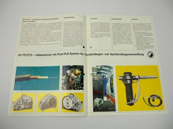 Prospekt Kjellberg ESAB A9 PP275 Schweißgerät Halbautomat